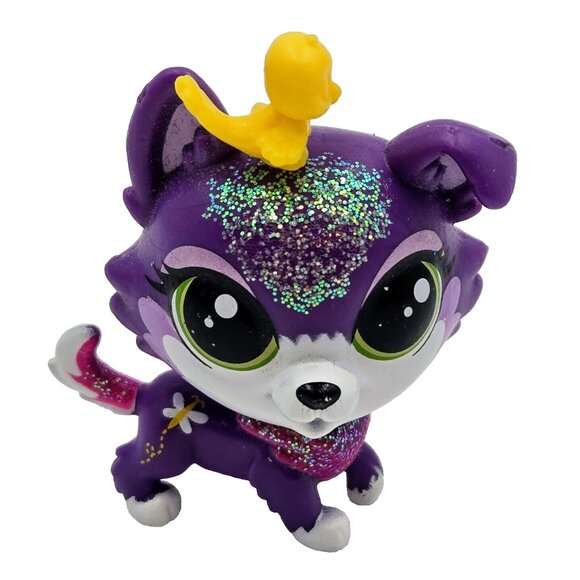 Littlest Pet Shop Dazzle Collier Collie Dog Pet Performers LPS Toy 2016 Read - Picture 1 of 9